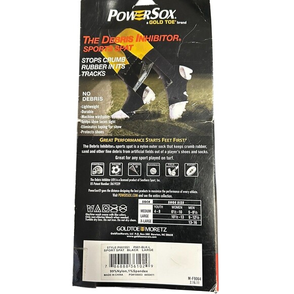Power Sox Debris Inhibitor‎ D619339 Sz L - Picture 3 of 4